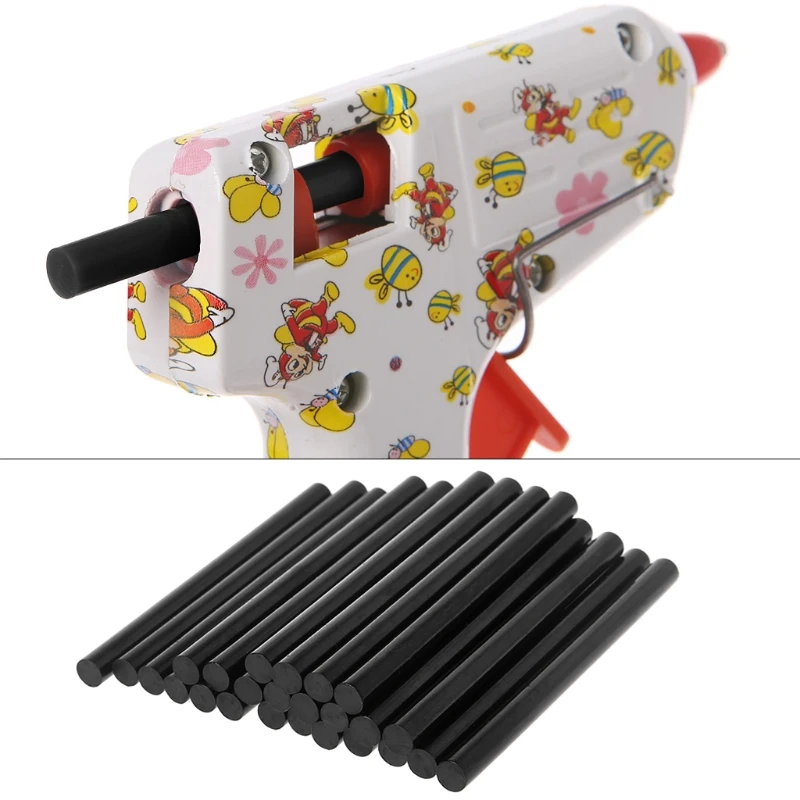 2022 New 25pcs Hot Melt Glue Stick Black High Adhesive For DIY Crafts Toys Repair Tools