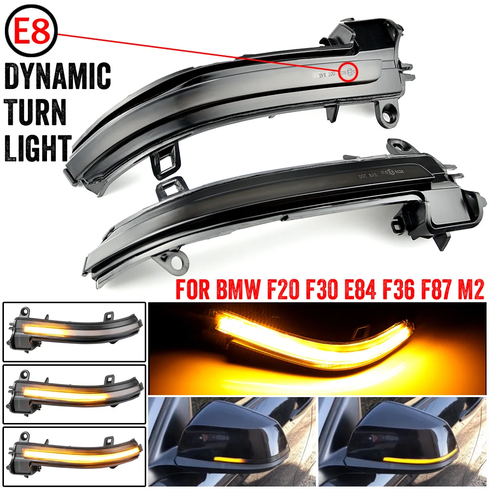 

For BMW F20 F21 F22 F30 E84 1 2 3 4 Series LED Dynamic Turn Signal Light Flasher Flowing Water Blinker Flashing Light