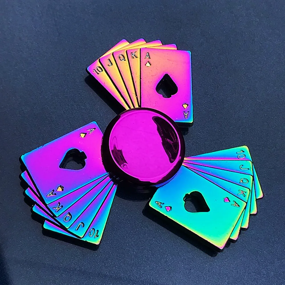 New Zinc Alloy Colorful Fidget Spinner High Quality Anti-Anxiety Hand Spinners Toy for Spinners Focus Relieves Stress