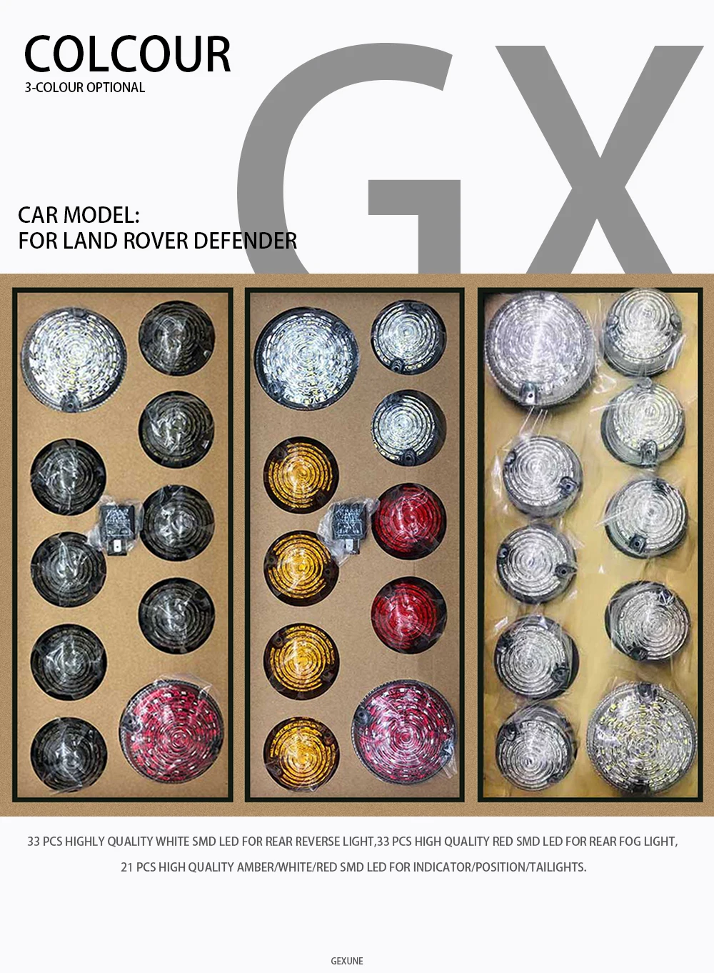 10 قطعة مجموعة ترقية ضوء Led كاملة لاند روفر ديفندر 90-16 90 110 130 جديد