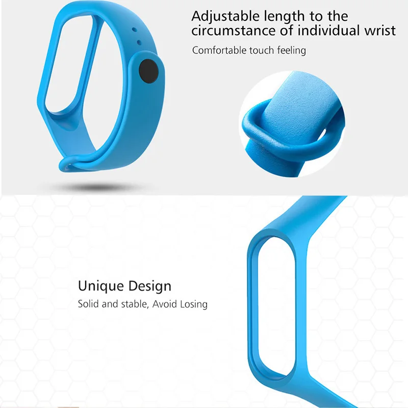 Mi band 4 bracelet Strap For Silicone Xiaomi Mi Band 3 For miband 4/3 Wrist Strap wristband Replacement Smart Accessories