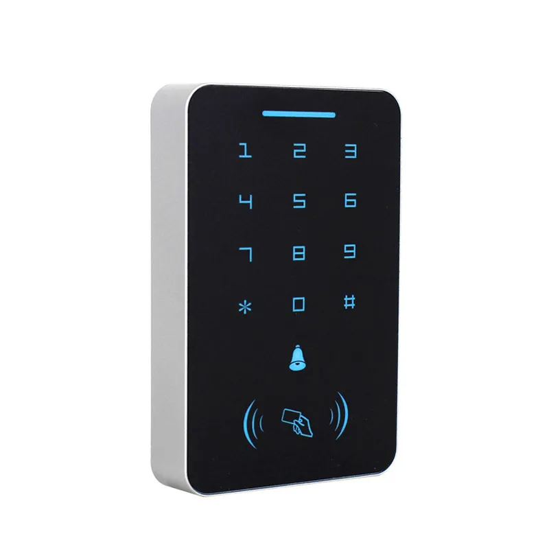 125Khz RFID ID Access Control Keypad Digital Panel Card Reader Door Lock System+6pcs RFID ID Keyfobs