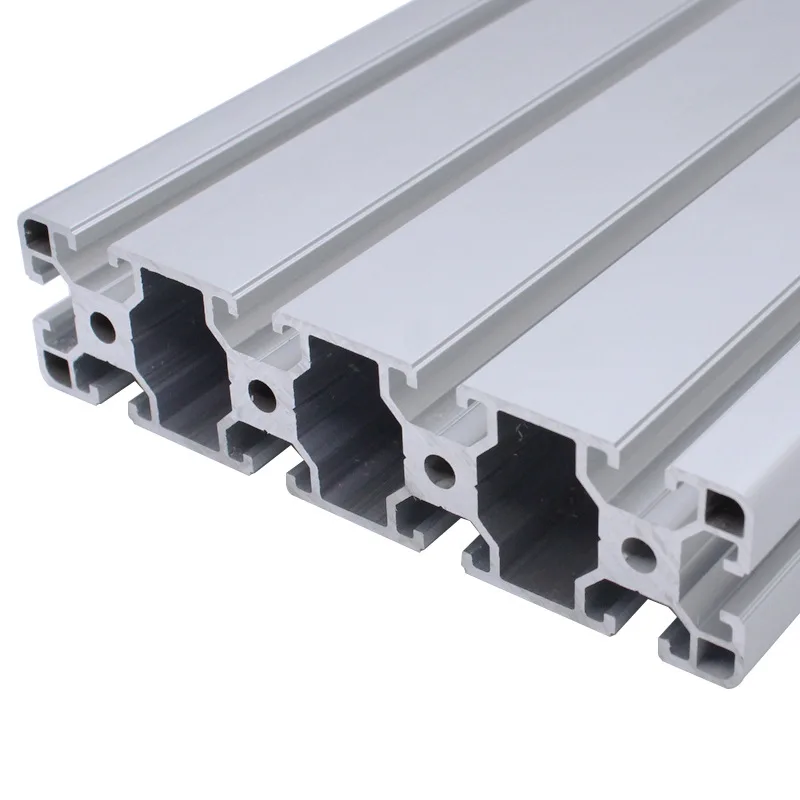Perfil de aluminio con ranura en T 40160, perfil de aluminio estándar europeo, máquina de 100-1200mm, marco de carpintería, 1 unidad