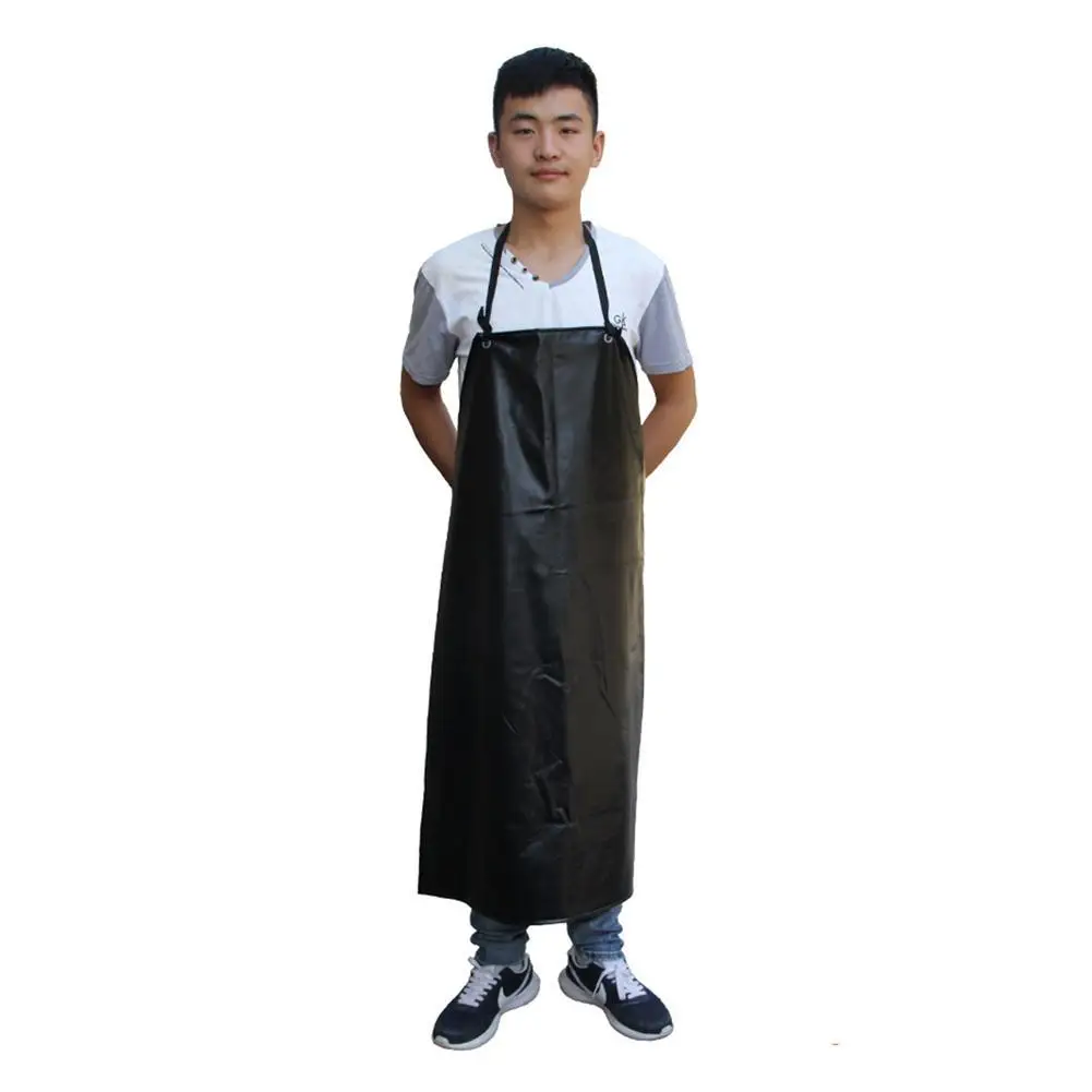 Waterproof PVC Apron For Kitchen Housework Restaurant Butcher Clean Industrial Chemical Resistant Plastic Work Smock