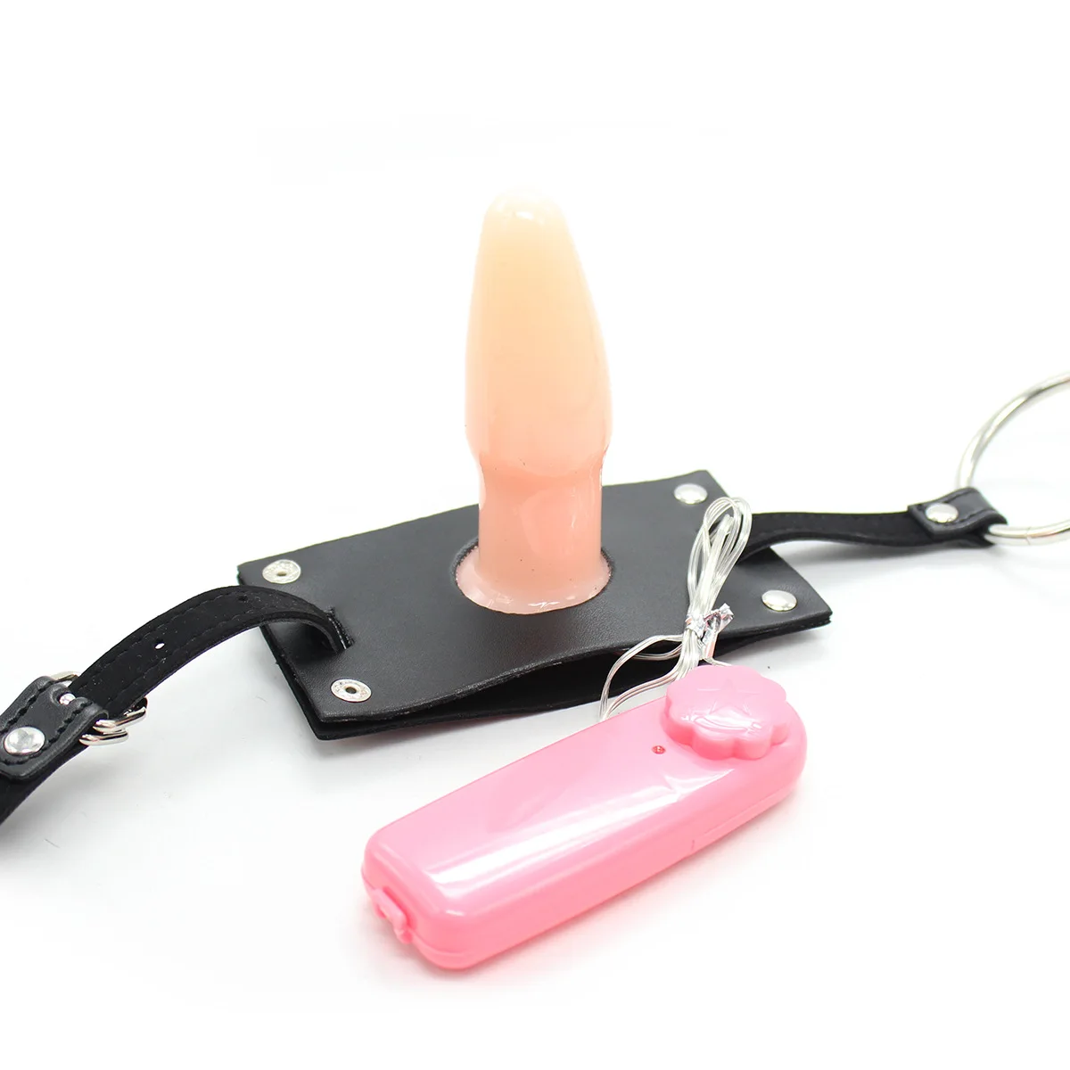 Male Metal Ring Cock Chastity Ring Belts Harness with Vibrator Silicone Anal Plug for Invisible Massager Masturbation Sex Toys