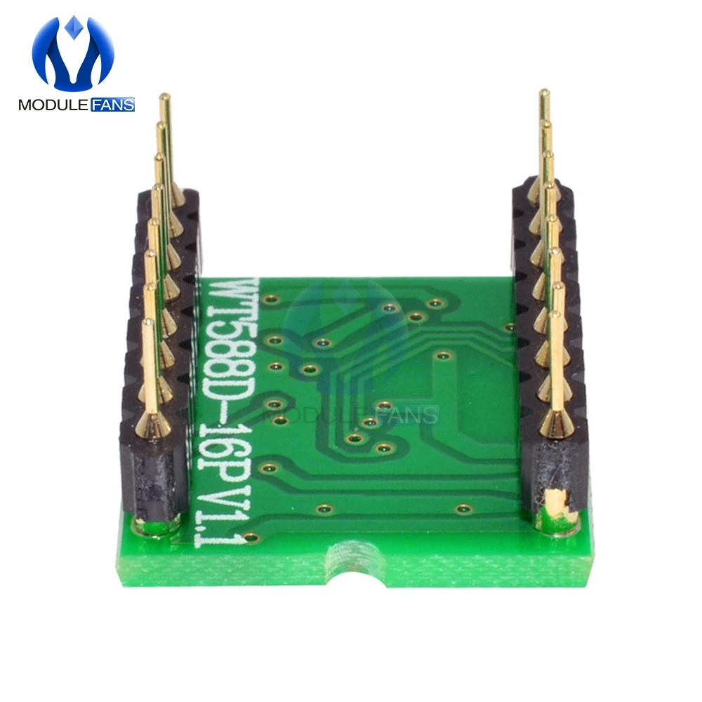 Módulo De Voz De Alta Qualidade Para Arduino, Módulo De Som, Audio Player, WT588D-16P