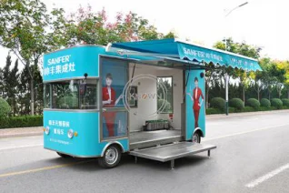 New Style Mobile Food Truck Ice Cream Cart Hot Dog Vending Cart Snack Car With Best Quality