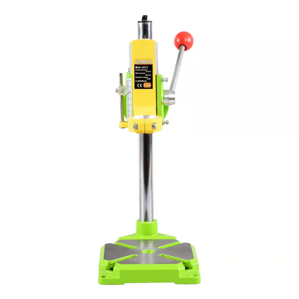 TAIMIMEI BG6117 Bench Drill Stand/Press Mini Electric Drill Carrier Bracket 90 Degree Rotating Fixed Frame Workbench Clamp