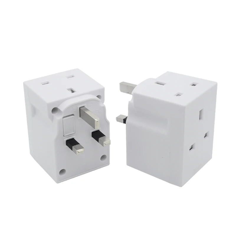 UK Plug 250V 13A Portable Multi 1 to 3 ways Travel Adapter Power Socket  Independent   Conversion Plug