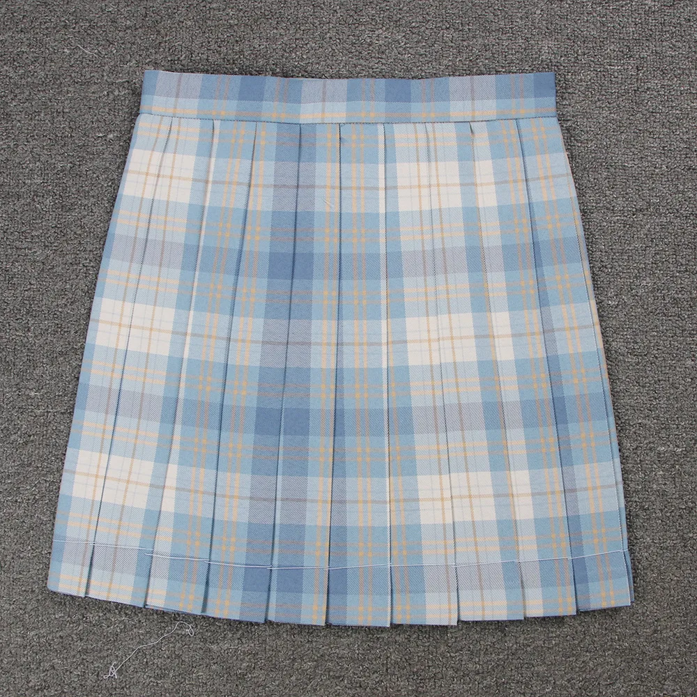 Japanese School Dresses JK Uniform Skirt Tartan Japanese Pleated Skirt Ice Cream Plaid Skirt For Girls Cosplay Anime Sailor Suit