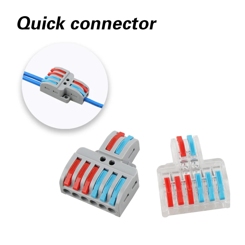 

Wire Connector 10/30/50/100pcs LT-422 Mini Fast Wire Connector Universal Wiring Cable Connector Push-in Conductor Terminal Block