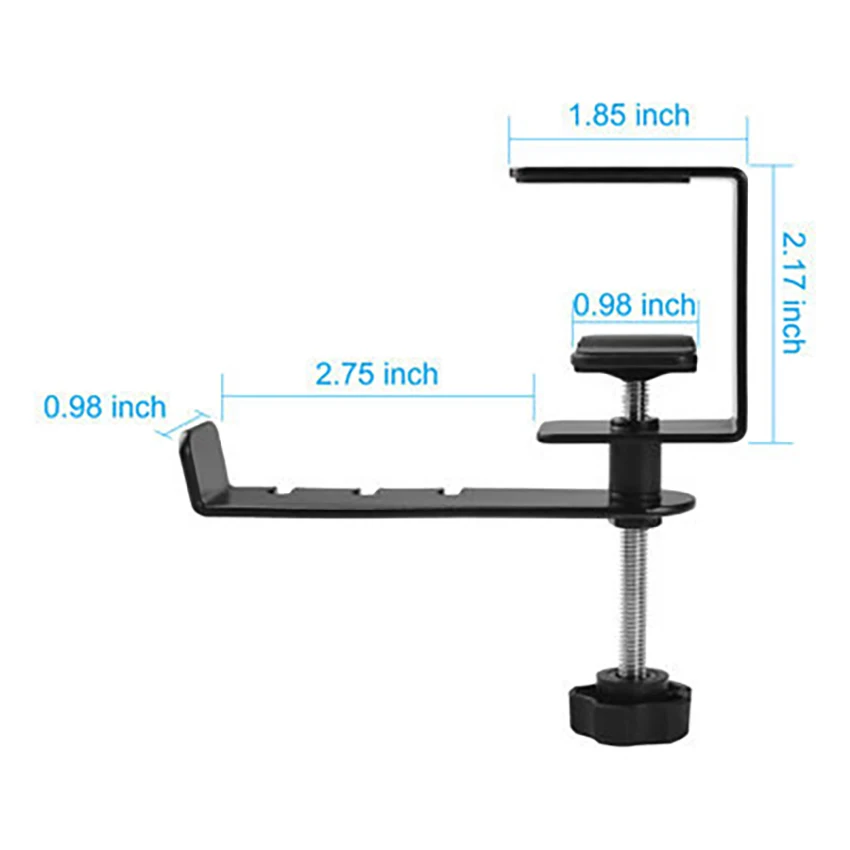 Support rotatif en métal résistant à 360 degrés, crochet multifonctionnel pour téléphone de sauna, cintre réglable pour écouteurs, support rapide pour sac de bureau