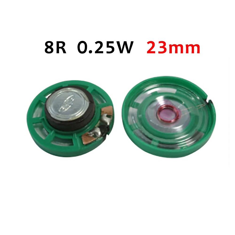 YuXi 2pcs Ultra-thin speaker Doorbell horn Toy-car horn 8/16/32 ohms 0.5W 0.25W 8R 16R 32R speaker 20 21 23 27 29 mm Diameter