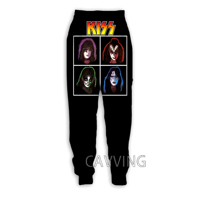 New Fashion 3D Print  KISS Rock Band  Casual Pants Sports Sweatpants Straight Pants  Sweatpants Jogging Pants Trousers  K03