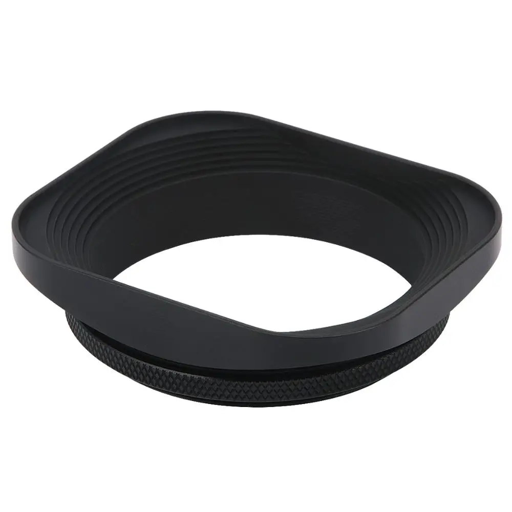Haoge hg-55 millimetri di Metallo Quadrato Screw-in Lens Hood con la Protezione per Leica Summilux-R 50 millimetri f/1.4 E55, elmarit-R 28 millimetri f2.8 35 millimetri f/2.8 Lente E55