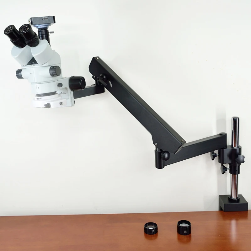 FYSCOPE NOWY MIKROSKOP SMART SIMUL FOCAL 3,5X-90X RAMIĘ PRZEGUBOWE ZOOM MIKROSKOP STEREO + KAMERA HDMI 38 MP