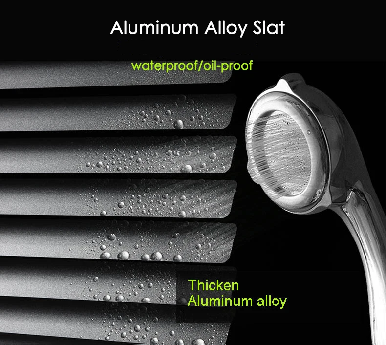 Sunfree C / S type slat Aluminum blinds Moisture proof waterproof  25mm Venetian blinds for office /bathroom