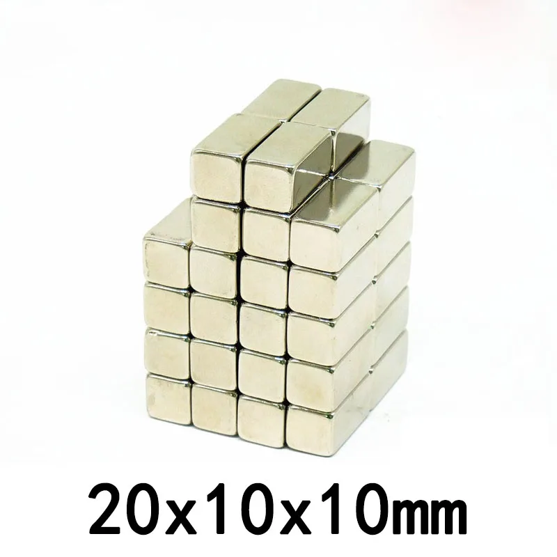 

20x10x10 mm Super Cuboid Block N35 Magnet 20x10x10mm Neodymium Magnetic 20mm*10mm NdFeB Strong Magnets 20*10*10 mm
