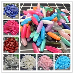 20pcs/lot 28x9mm Acrylic Spacer Beads 3 sides beads Large Hole Beads For DIY Jewelry necklace Making