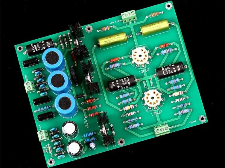 

Assembeld Hifi 12AU7 Tube Stereo preamplifier board / hifi DIY preamp board