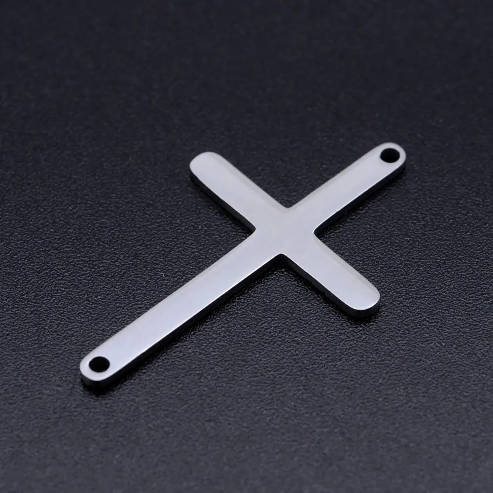 5 قطعة/الوحدة مريم العذراء DIY سحر بالجملة 316 الفولاذ المقاوم للصدأ الملكي تاج الصليب موصلات سحر ممرضة كاب دلاية مجوهرات #2