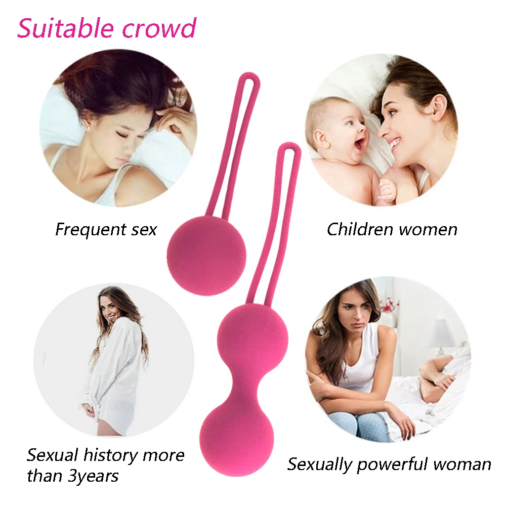 Safe Silicone Smart Ball Vibrator Kegel Ball Ben Wa Ball Vagina Tighten Exercise Machine Sex Toy for Women Vaginal Geisha Ball