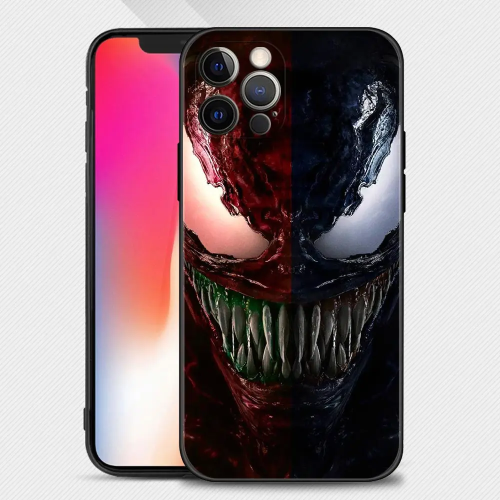 Marvel Venom 2 HEROS Phone Case For Apple iPhone 15 14 13 12 11 Pro Max 13 12 Mini XS Max XR X 7 8 Plus Silicone Cover