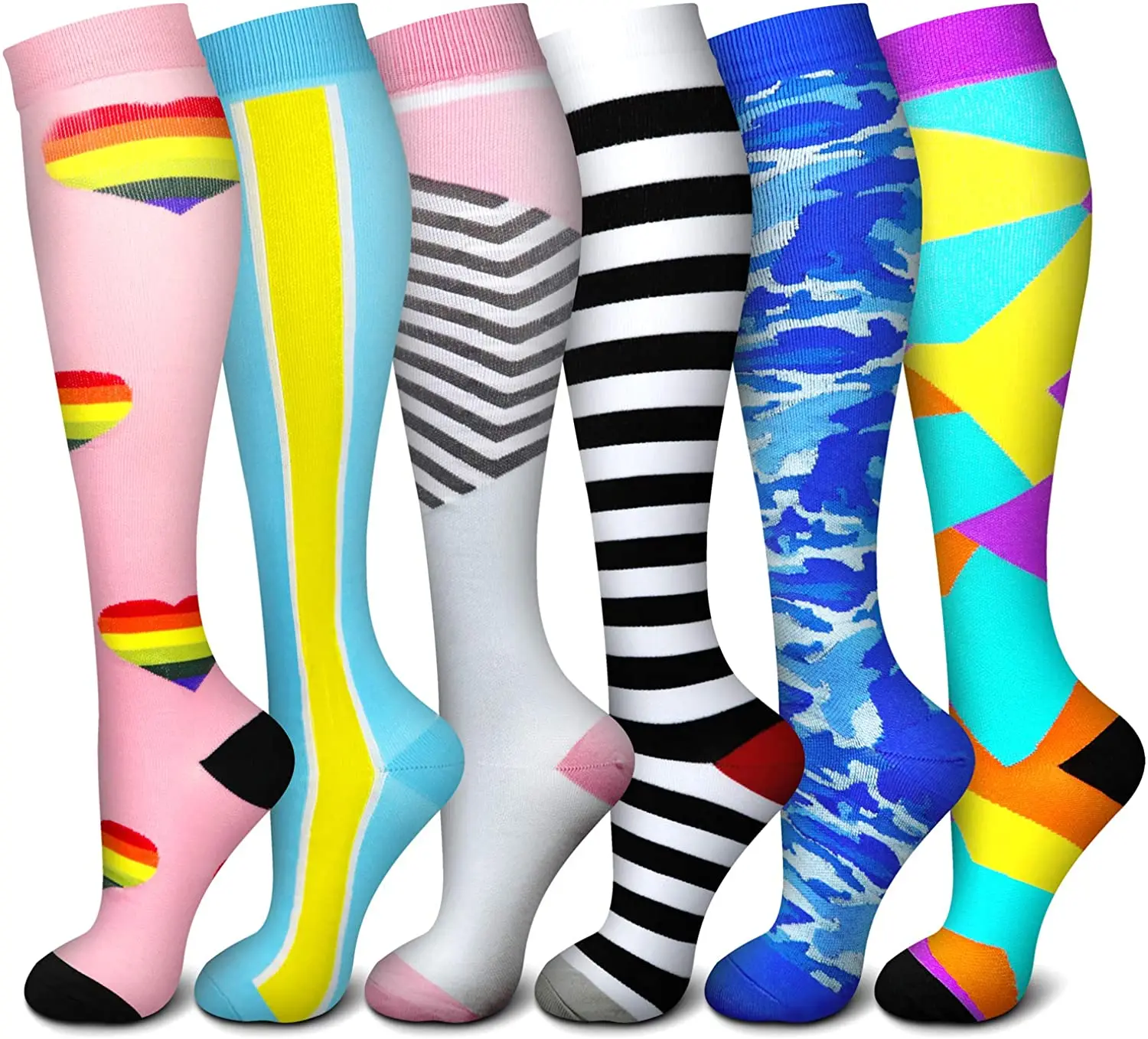 

Newest Compression Socks Women Men Stocking for Running Travel Cycling Pregnant Nurse Varicose Veins Edema Socks Sports Socks