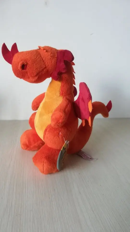 about 23cm cartoon orange dinosaur plush toy Pterosaur soft doll baby toy birthday gift w2244