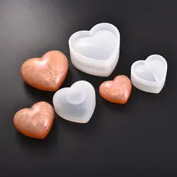 Gioielli in resina Della Muffa 3D Diamante Del Cuore di Amore A Forma di Muffa UV Epossidica Per Strumenti di Creazione di Gioielli