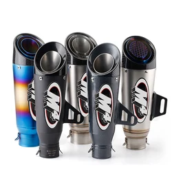 Motorcycle refitted sports car M4 inclined vent pipe Ninja horizon 51mm 60mm universal Street muffler M4 exhaust pipe