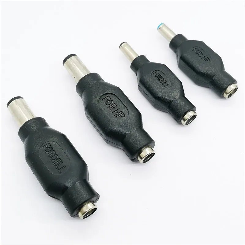 4.5 x 3.0 mm 7.4 x 5.0 mm DC Male to 5.5 x 2.1mm DC Female Power Plug Adapter Connector with chip for DELL for HP AQJG