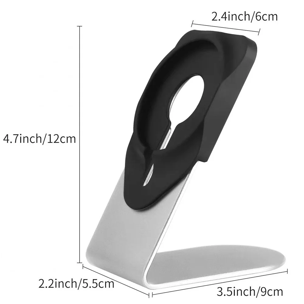 Non-slip Wireless Magnetic Phone Charger Stand Holder for iPhone 12 Series Desk Power Base Black Dock Cradle Bracket for Magsafe