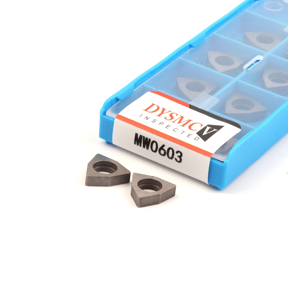 10 pcs  MW0603 MW0804 BW0803 adapter carbide inserts, gaskets, lathe parts, carbide gaskets for turning tools, advanced