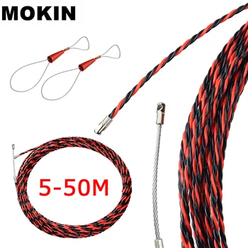 5-50M 전기 기사 스레딩 장치 와이어 스레더 스레딩 장치 와이어 케이블 러닝 풀러 리드 건설 전기 도구