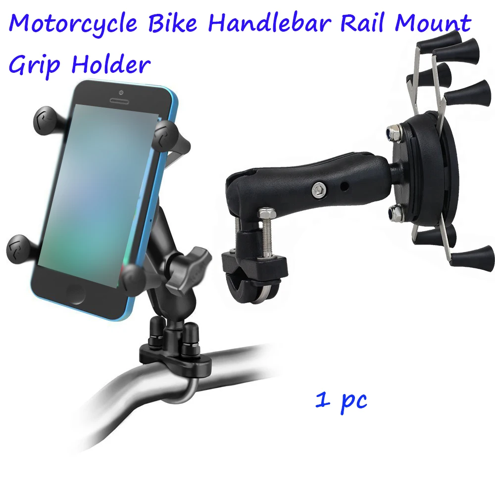 Motorcycle Handlebar Rear Mirror Mount Rail Grip for Gopro CellPhone Smartphone Holder for iPhone 7 7  6s Ram Mounts