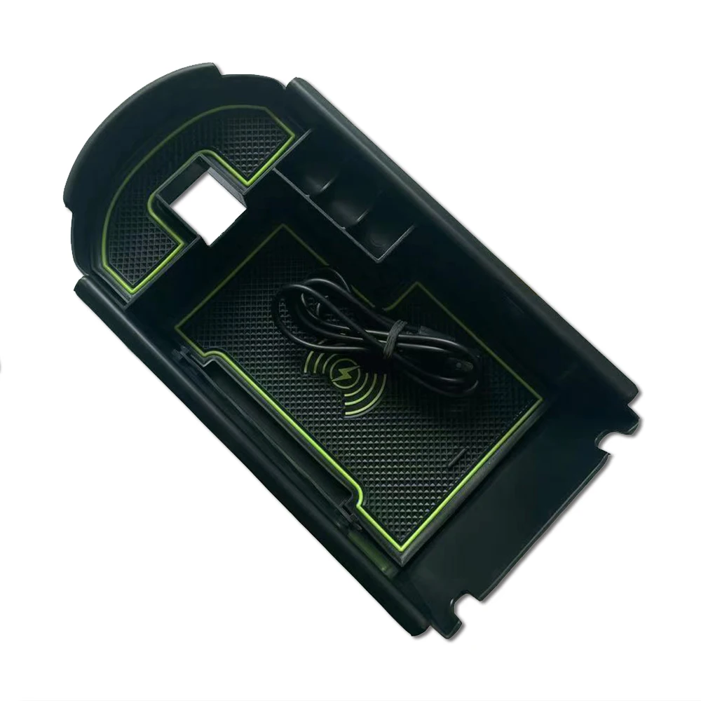 Car Accessories Interior For Toyota Yize CHR Wireless Charging Storage Box Black Auto Special Center Console Gear Position ABS