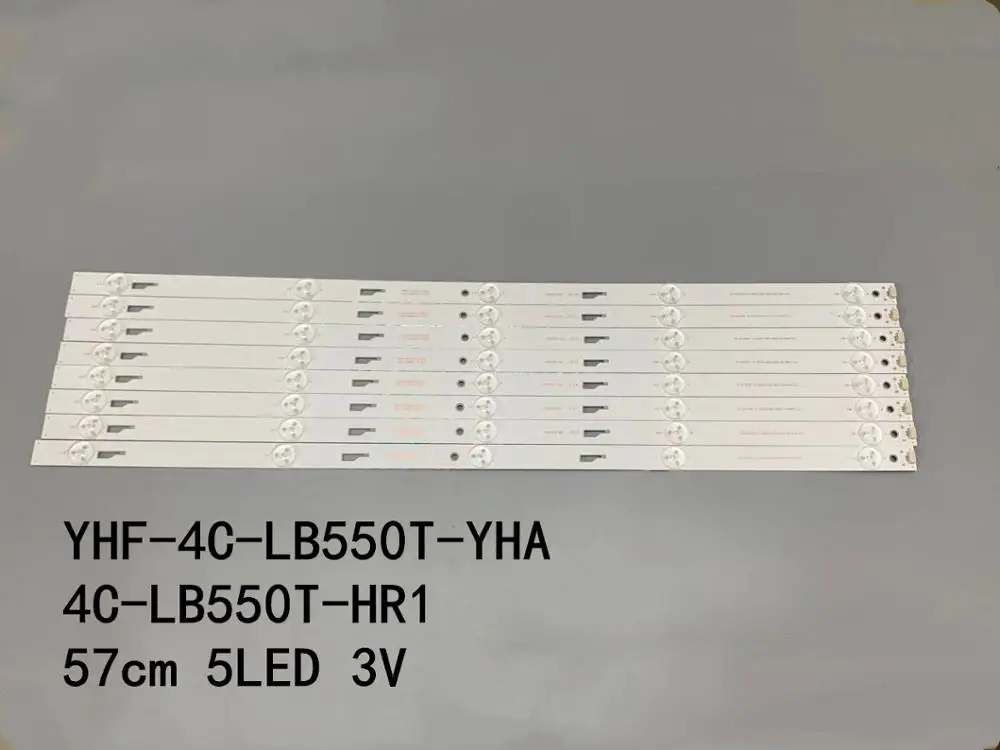 8PCS IN 1TV LED Backlight strip for 55L2600C 55L26CMC 55U3600C 55D1600 D55E161 55HR332M05A3 V0 V1 4C-LB550T-HR1 YHA