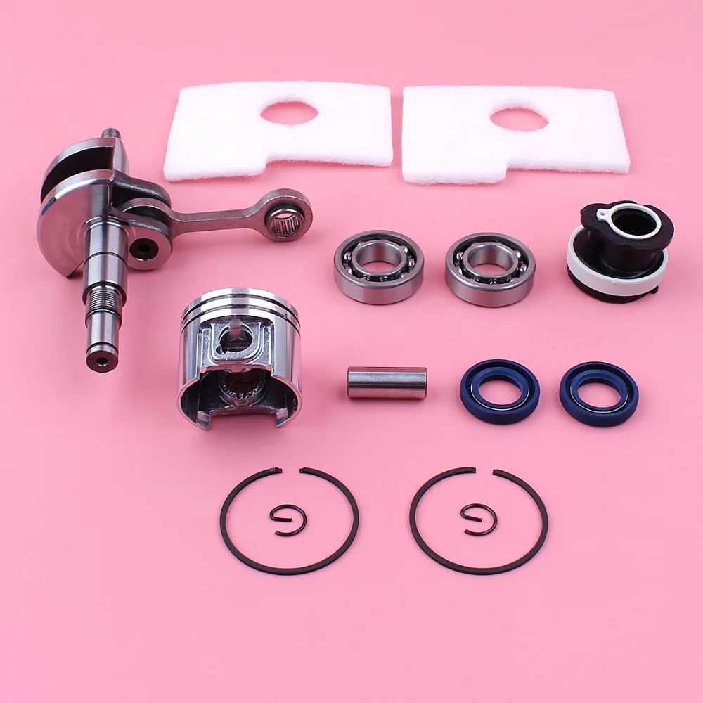 Crankshaft 38mm Piston Ring Crank Bearing Oil Seal Intake Manifold Air Filter Kit For Stihl MS180 018 MS 180 Chainsaw Spare Part