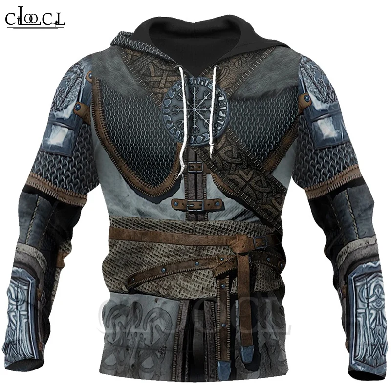 CLOOCL Viking Armor Tattoo 3D Print 2020 New Men Harajuku Fashion Hoodie Sweatshirt Unisex Casual Jacke Zip Hoodie