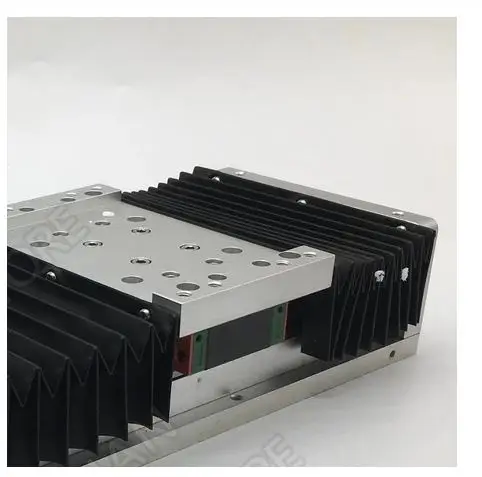 U shape accordion protection for guide rail, width 110 mm x height 44 mm x Lmax 600 mm