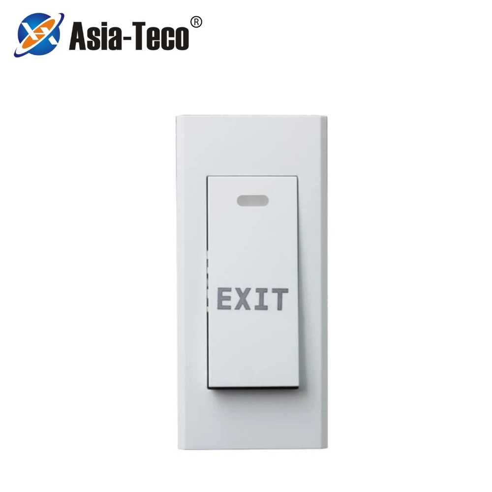 

NO/NC/COM Narrow Exit Button Wall Mount Push Switch Door Release Exit Button Switch For Access Control System