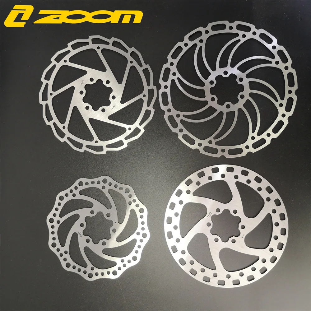 ZOOM 140mm 160mm 180mm MTB Road Bike Disc Brake Rotor Cyclocross Bike Brake Disc 44mm Centerline Bike Brake Rotor
