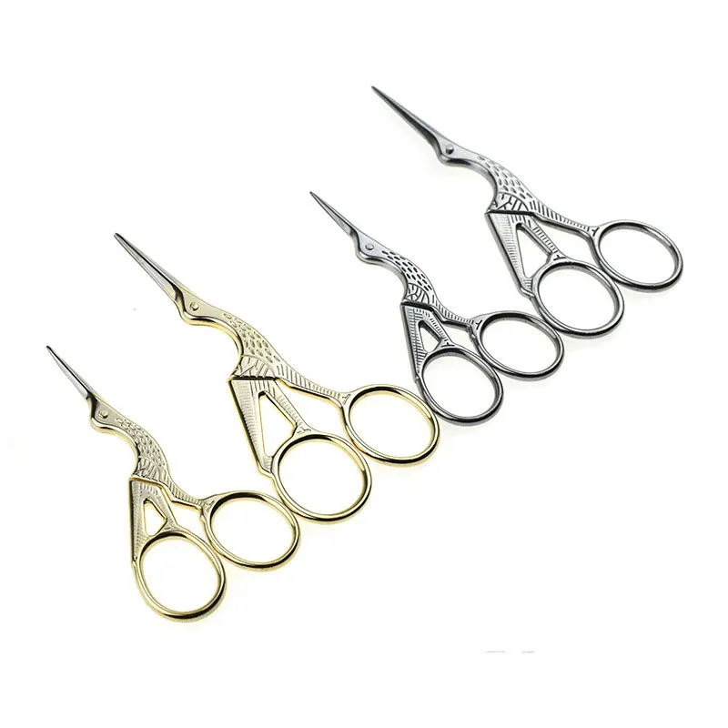 Ciseaux à sourcils en acier inoxydable, outil pour ongles, pointe pointue, multifonctionnel, nez, tondeuse à cheveux pour le visage, outils de beauté et de maquillage