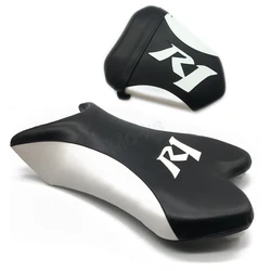 Motorcycle Black White Front Rear Seat  Pillion Cushion Saddles For Yamaha YZF R1 2007-2008