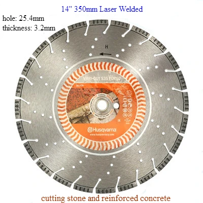 14'' 16'' Premium Diamond Saw Blade | 350mm 400mm TACTI-CUT S35, VARI-CUT S35 TURBO, ELITE-CUT GS50, TACTI-CUT S50+ Cutting Disc