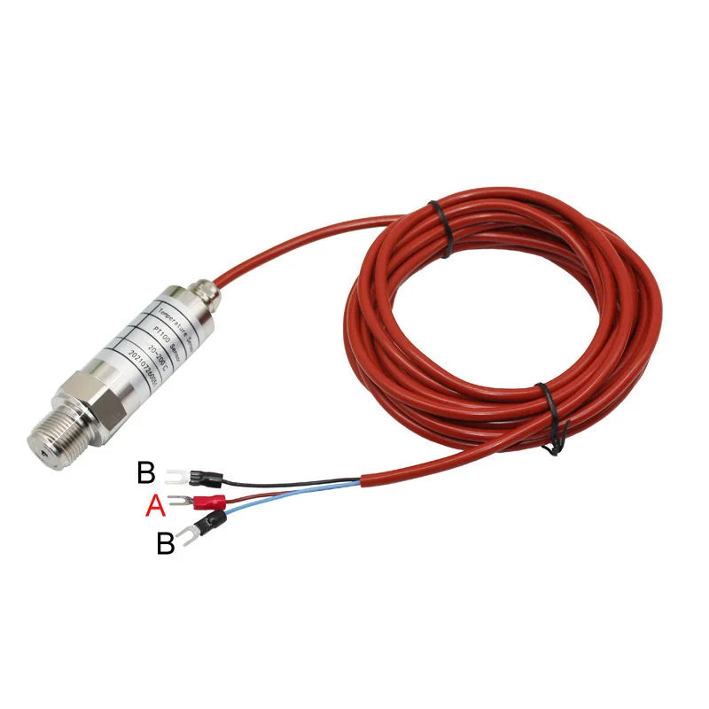 -20 ~ 200'C sensore termico PT100 impermeabile ad immersione resistenza alla temperatura RTD con cavo in silicone anticorrosione