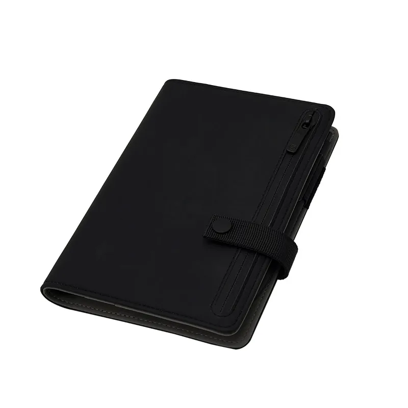 KACO-Cuaderno con hebilla B6 de cuero PU, billetera con ranura para tarjetas, libro para oficina, viaje, Bloc de notas, hogar inteligente, bolígrafo KACO