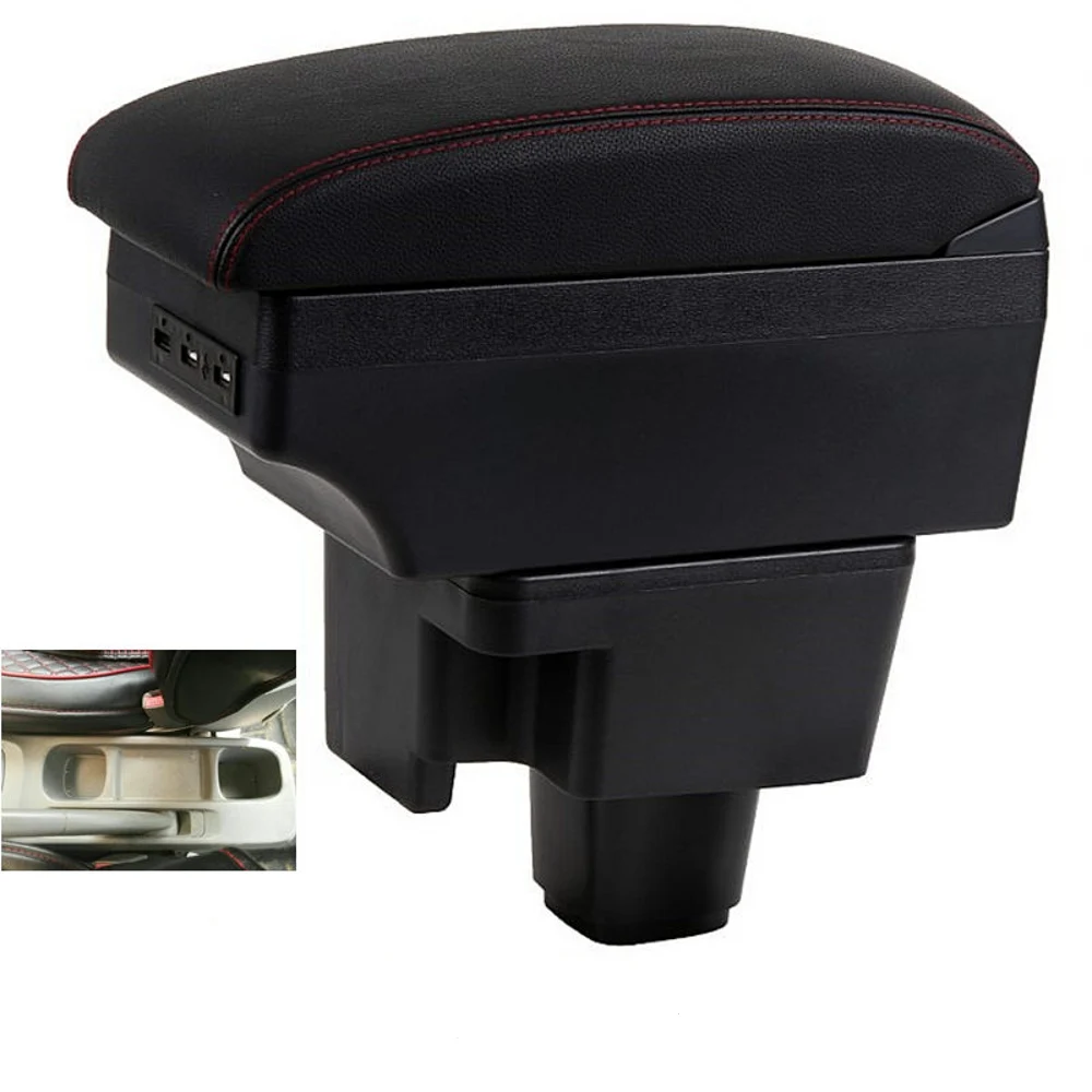 

For Car Chevrolet Sail Armrest Box Central Content Interior Arm Elbow Rest Storage Case Car-styling with USB Cup Holder