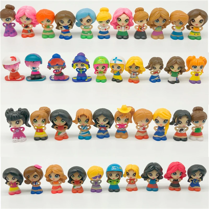 Lot de 30 figurines Jakks pour fille et garçon, jouets mignons, cadeau à assembler soi-même